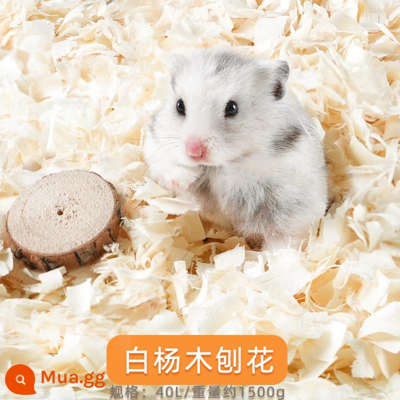 Chăn ga gối hamster mùn cưa đặc biệt khử mùi gấu vàng nhỏ cung cấp trọn bộ mùn cưa bào giấy không bụi cát nước tiểu - Những mảnh dăm gỗ dương nhỏ - đóng hộp (không cần rây)