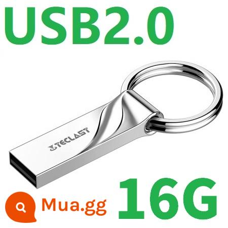 Taipower Ổ Đĩa U 8G Leying USB2.0 Tốc Độ Cao Mini Kinh Doanh Kim Loại Siêu Mỏng 8G Ổ Bút Móc Khóa Ổ Bút USB - bạc