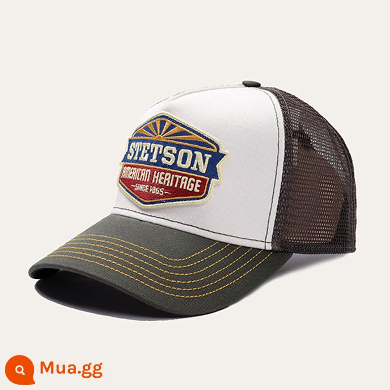 22 Người Mỹ Mới STETSON Giày Chống Nắng Đa Năng Nón Lái Xe Nón Lưới Nón Nam Nữ Cùng Phong Cách - 7751194-5