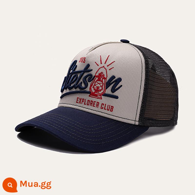 22 Người Mỹ Mới STETSON Giày Chống Nắng Đa Năng Nón Lái Xe Nón Lưới Nón Nam Nữ Cùng Phong Cách - 7751185-22