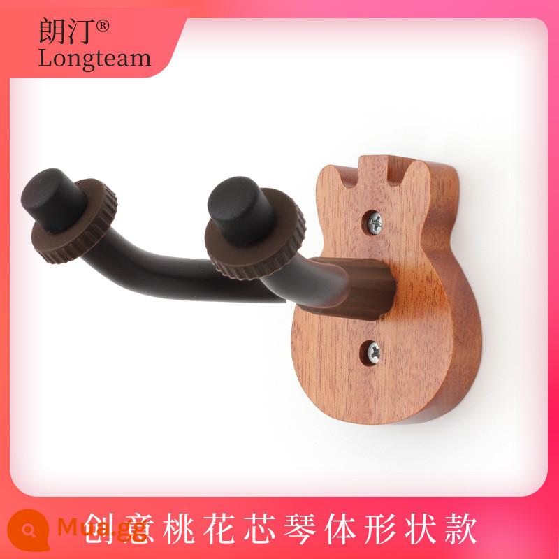 Langting gỗ sồi đàn guitar móc cổ điển đàn guitar điện treo tường đàn ukulele violon treo đàn piano giá - Thân hình bằng gỗ gụ sáng tạo