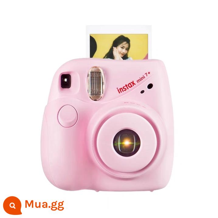 Máy ảnh Fuji Polaroid mini7+ giấy ảnh selfie làm đẹp nam nữ học sinh tặng máy ảnh 7S/7C nâng cấp - Máy độc lập màu hồng + hộp phụ kiện độc quyền (không bao gồm giấy ảnh)