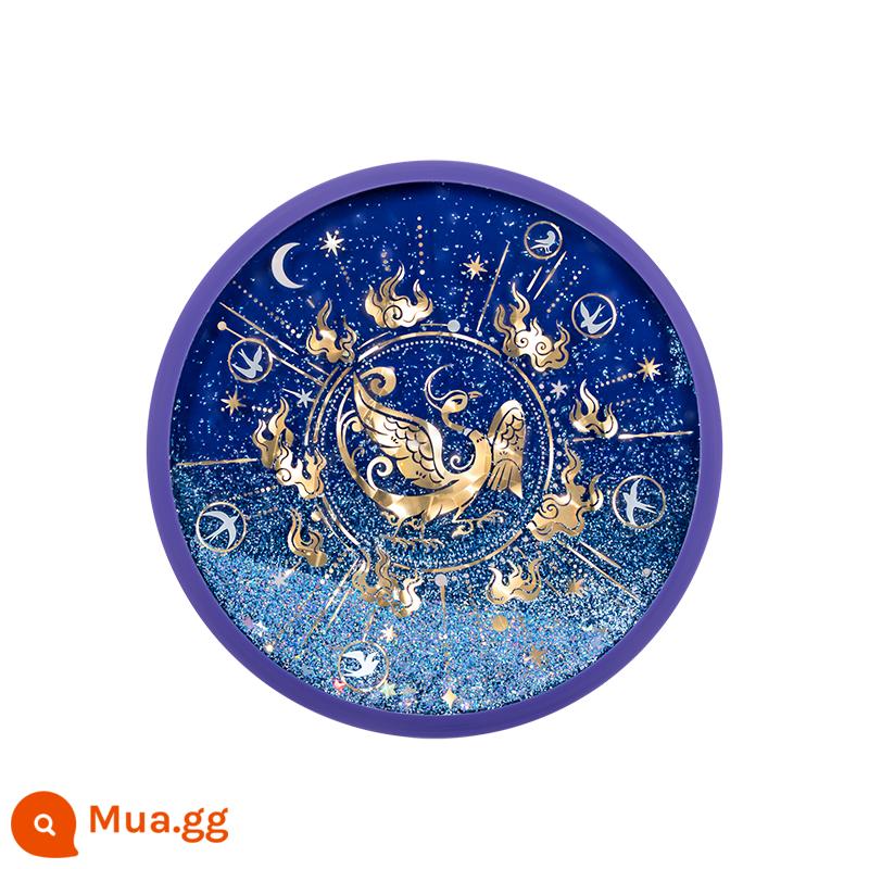 Tử Cấm Thành Taobao Văn Xương Jinwuyu Rabbit Quicksand Silicone Coaster Tấm cách nhiệt Chống trượt Cặp đôi Gió quốc gia Quà tặng sinh nhật Nữ - Phong cách quạ vàng