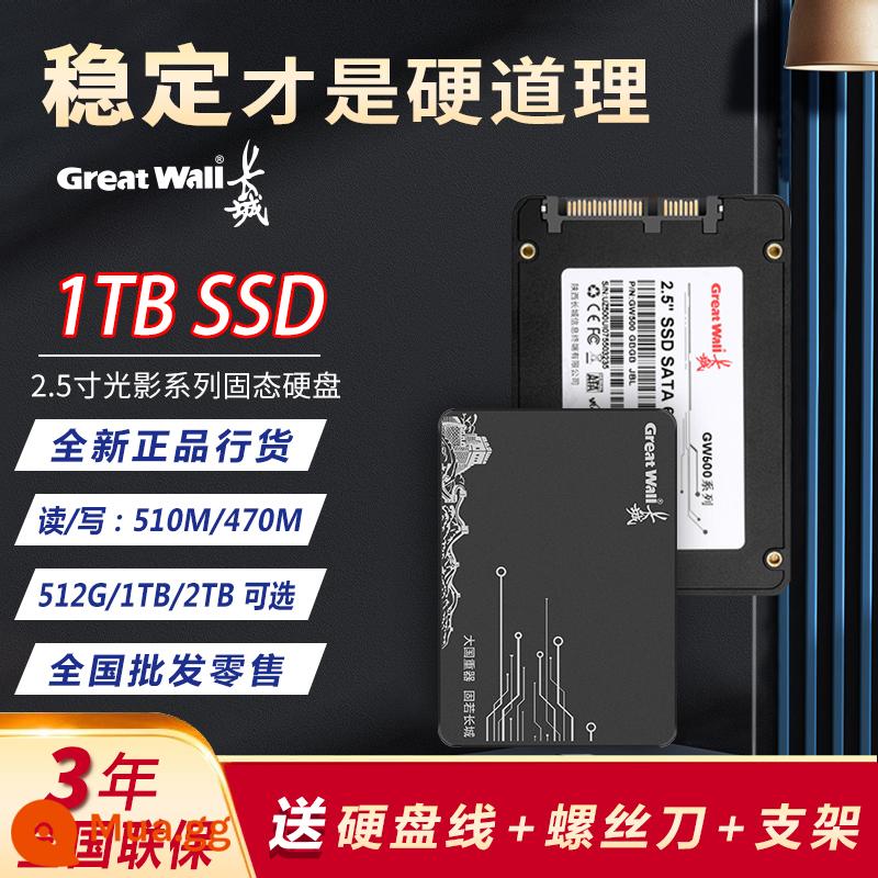 Vạn Lý Trường Thành 256G Ổ Cứng Rắn 512G Máy Tính Để Bàn Máy Tính Xách Tay 1TB Chính Hãng SSD Bán Buôn 120G Rắn SATA3.0 - Vạn Lý Trường Thành 1TB