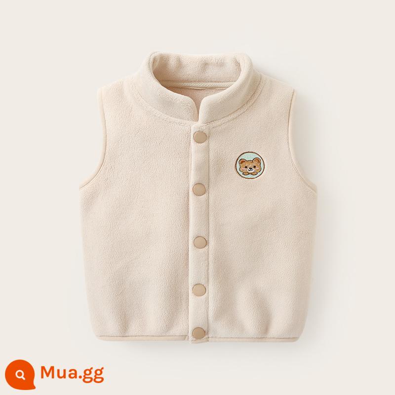 Quần áo trẻ em cardigan nhung vest thu đông quần áo thu đông bé trai bé gái trẻ em trẻ em triều Y7657 - quả mơ