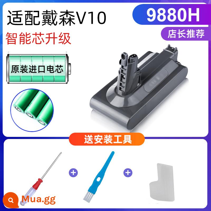 Tương thích với thay thế pin máy hút bụi Dyson v6v7v8v10v11V15 Danh sách phụ kiện máy hút bụi Dyson - Tương thích với dòng Dyson V10 [9880H] {hiệu suất chi phí cao}