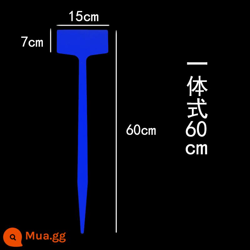 Làm Vườn Nhãn Hoa Vật Có Nhãn Chèn Mặt Đất Ký Chống Nước Làm Vườn Tùy Chỉnh Nhận Dạng Tấm Một 60 Cm Hoa Nhãn - Một mảnh màu xanh 60 cm