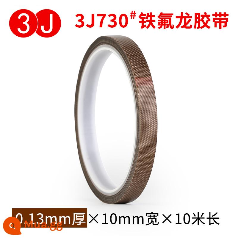 3J730 Băng Teflon chịu nhiệt độ cao bảng mạch cách nhiệt chống nhiệt độ cao chống bỏng cách nhiệt chống cháy chịu mài mòn chịu nhiệt 300 độ máy cắt túi máy hút chân không đóng gói băng vải niêm phong Băng Teflon - Rộng 10 mm x dày 0,13 x 10 mét