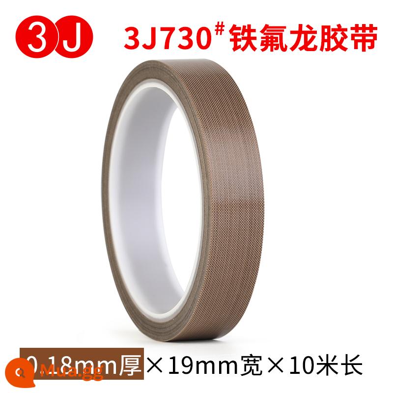 3J730 Băng Teflon chịu nhiệt độ cao bảng mạch cách nhiệt chống nhiệt độ cao chống bỏng cách nhiệt chống cháy chịu mài mòn chịu nhiệt 300 độ máy cắt túi máy hút chân không đóng gói băng vải niêm phong Băng Teflon - Rộng 19mm x dày 0,18 x 10 mét