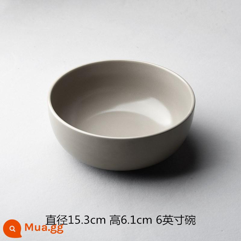 Nghệ sĩ 8 inch cá tính Bộ đồ ăn Nhật Bản đĩa phương Tây sáng tạo đĩa sứ hộ gia đình đĩa tròn bít tết đĩa đĩa ăn tối - 06