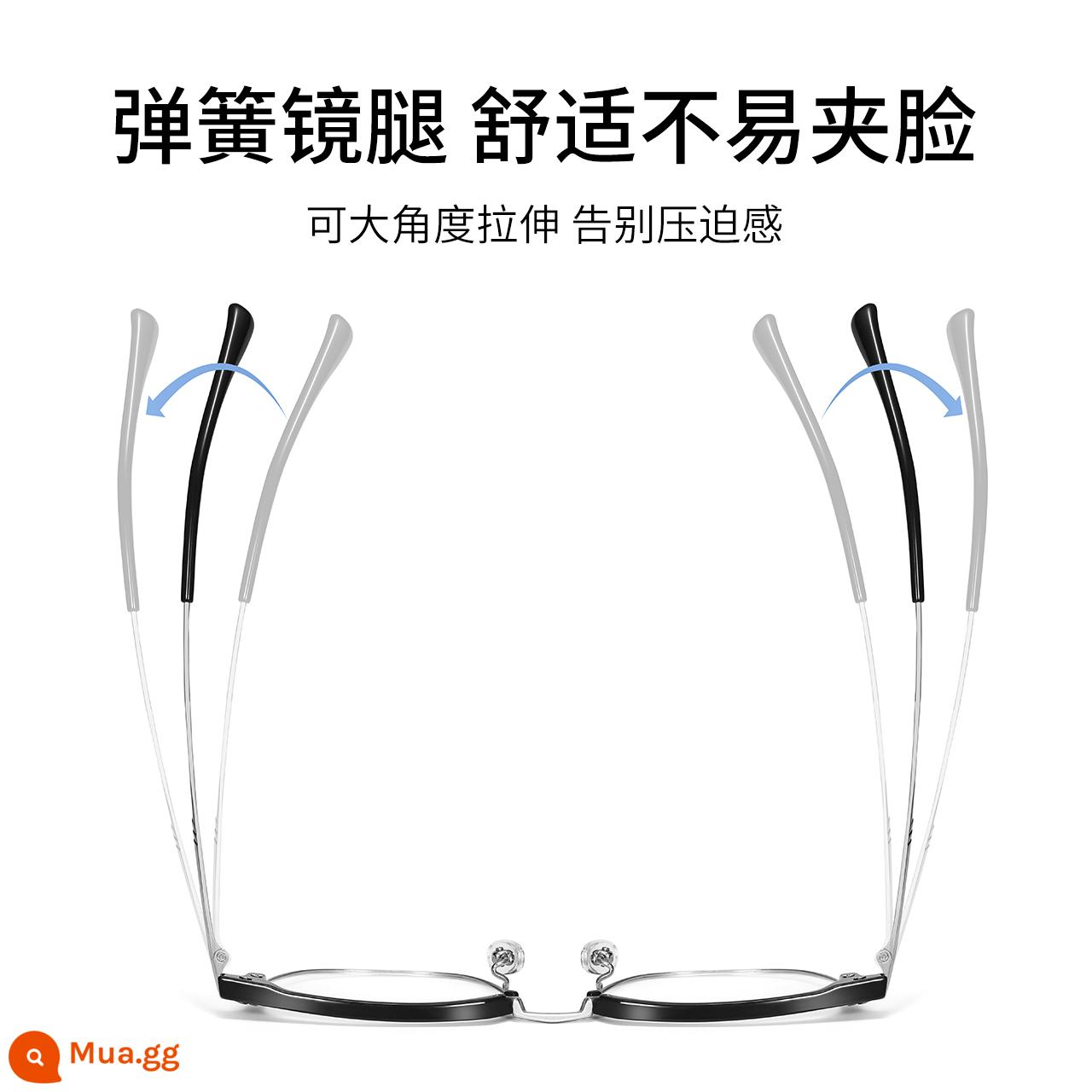 Gọng kính nửa gọng tai mèo titan nguyên chất gọng kính cận thị nam mẫu Sven Polytechnic gọng kính chống ánh sáng xanh có thể chỉnh độ cho nữ - Nửa gọng thời trang, thoải mái khi đeo mà không bị véo mặt