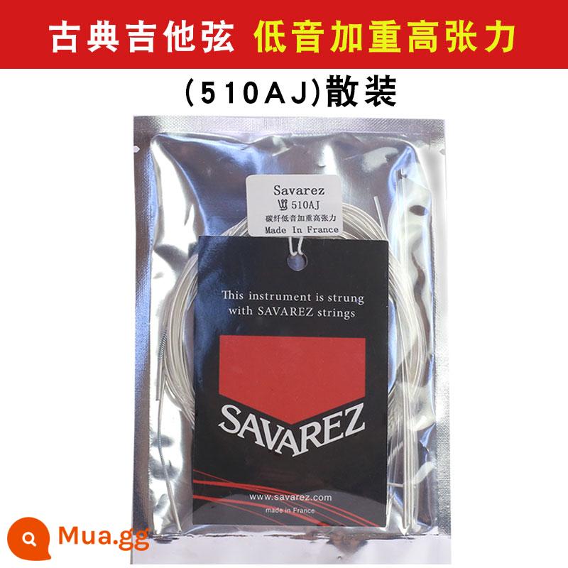 Dây đàn guitar cổ điển Savarez Savarez AJ sợi carbon 500CR độ căng trung bình 510AJ độ căng cao 500CJ - Sợi carbon cường độ cao số lượng lớn 510AJ