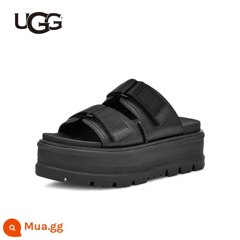 UGG2022 Xăng đan nữ mùa hè Velcro Thoáng khí Đáy dày Thường Thoải mái Dép 1118771/1119951 - BLLE | da đen