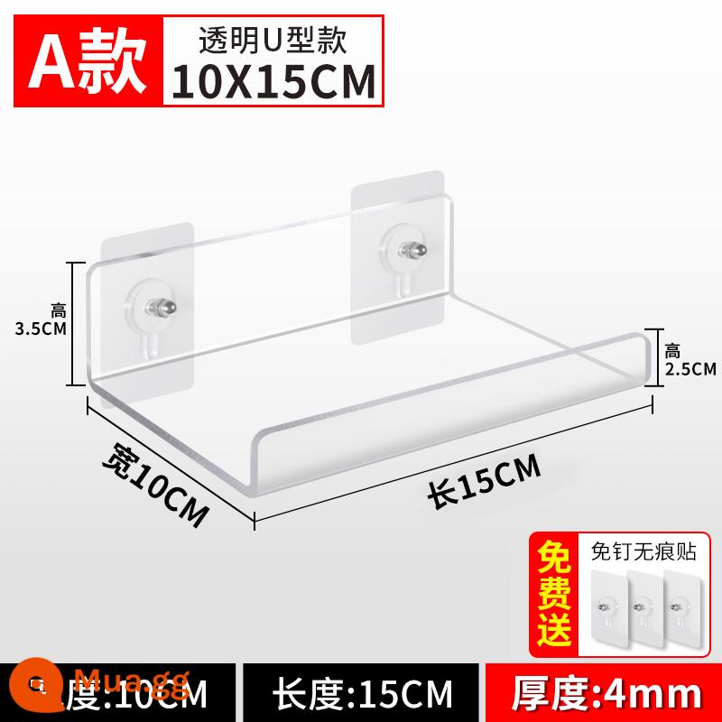 Kệ Acrylic Treo Tường Phân Vùng Miễn Phí Đấm Tường Bảng Một Từ Bếp Bột Phòng Tắm Kệ Tùy Chỉnh - Loại A 10*15