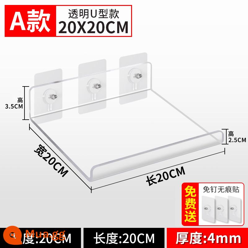 Kệ Acrylic Treo Tường Phân Vùng Miễn Phí Đấm Tường Bảng Một Từ Bếp Bột Phòng Tắm Kệ Tùy Chỉnh - Loại A 20-20 cm có thể được tùy chỉnh