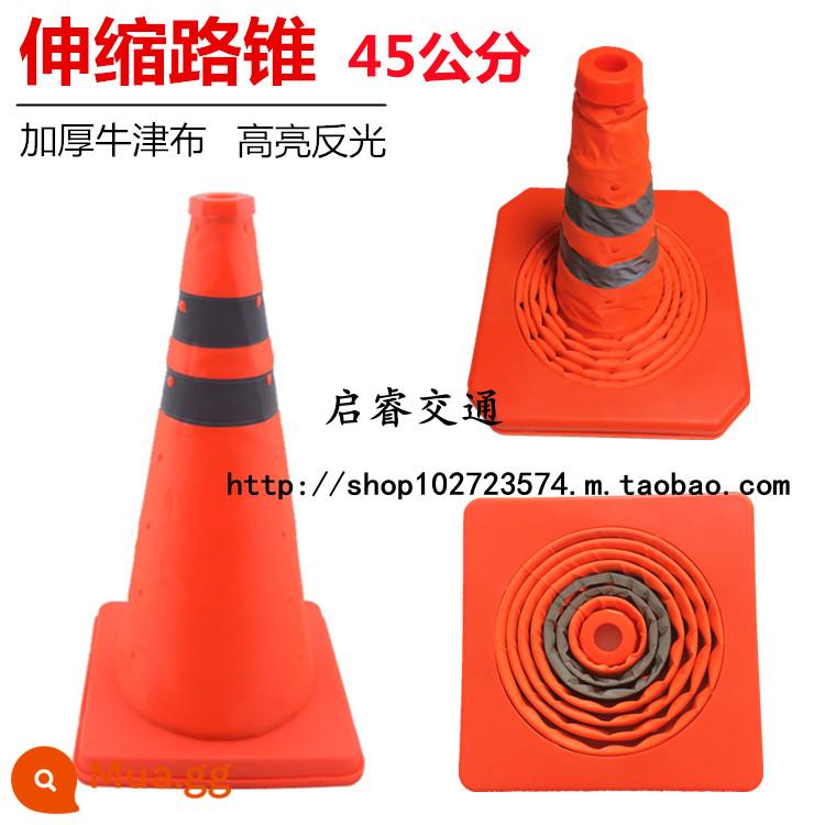 Chất Lượng Cao 45CM Kính Thiên Văn Đường Hình Nón Nâng Loại Kem Xô Di Động Có Thể Gập Lại Hình Nón Màu Đỏ Ống Nhắc Nhở vải Đường Mặt Dây Chuyền - Nón đường 45 + đèn trần