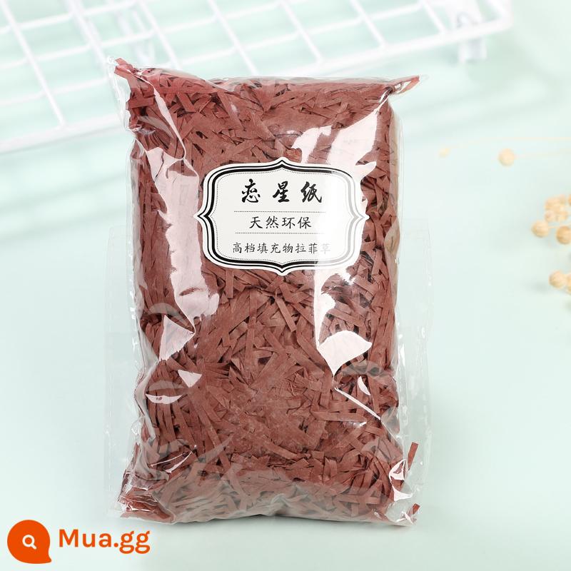 Trang Trí Hộp Quà Raffia Làm Đầy Giấy Vụn Mảnh Lụa Sáng Tạo Bộ Đồ Giường Cỏ Vật Liệu Trang Trí Bao Bì - Giấy lụa cao cấp màu đỏ tía