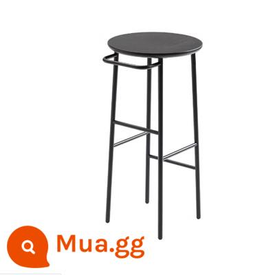 Nhà Thiết Kế Mây Ghế Bar Bắc Âu Đơn Giản Tựa Lưng Phân Cao Giải Trí Thanh Cafe Retro Thanh Ghế Trước - Ghế quầy bar gỗ nguyên khối