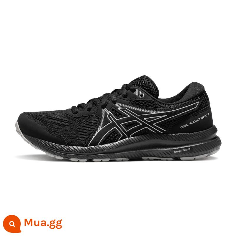 Giày chạy bộ nam nữ đệm thoáng khí chính hãng ASICS GEL-CONTEND 7 Giày thể thao đôi - đen [nữ]