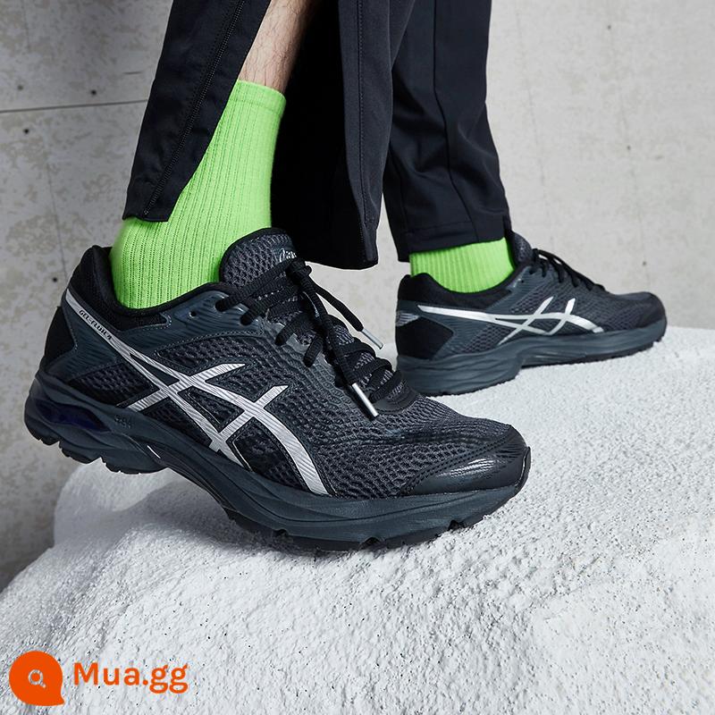 Giày chạy bộ nam ASICS Arthur GEL-FLUX 4 Đệm thoáng khí Giày thể thao thông thường nhẹ - Màu xám đen