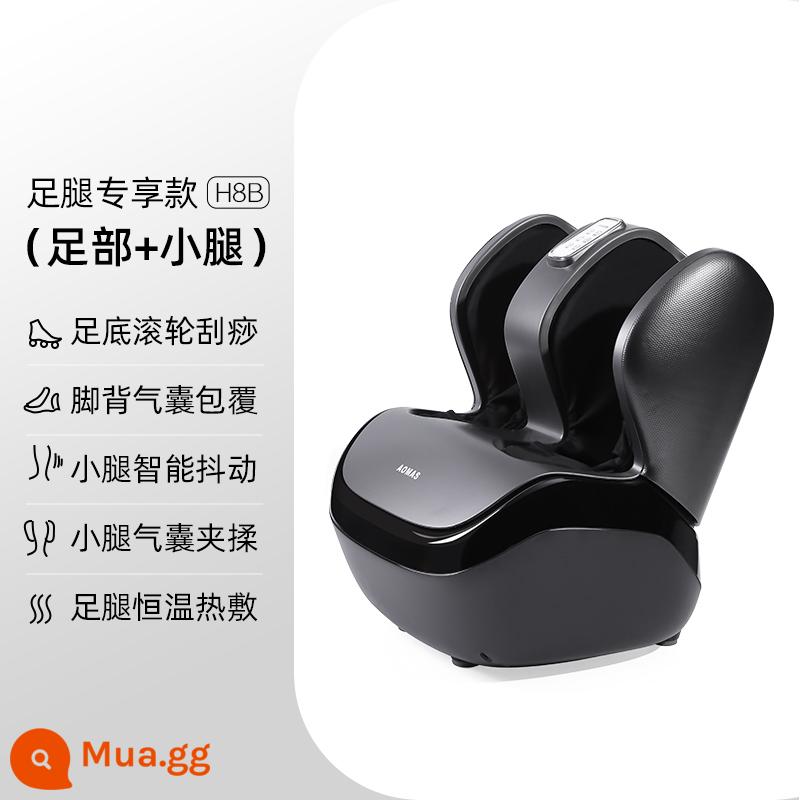 Máy mát xa chân hoàn toàn tự động nhào dụng cụ massage bắp chân máy massage chân duy nhất máy massage chân - H8B-Nighthawk Đen (Chân + Bắp Chân)