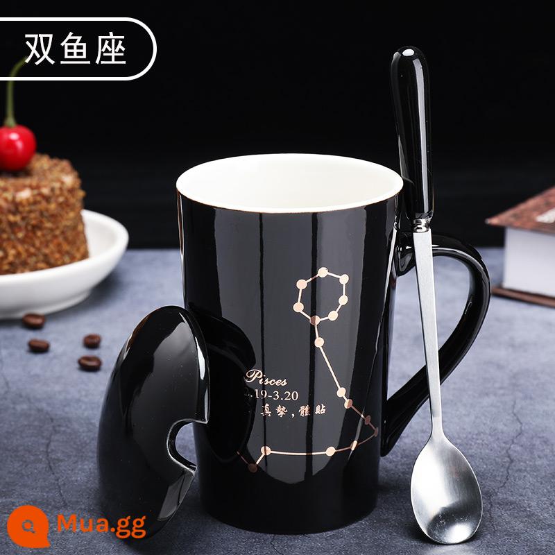 Mười Hai Chòm Sao Cốc Cá Tính Sáng Tạo Xu Hướng Nam Nữ Hộ Gia Đình Cốc Sứ Uống Trà Cặp Đôi Cà Phê - cung Song Ngư