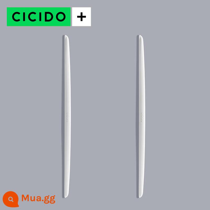 CICIDO 40CM phiên bản mở rộng cửa dải chống va chạm cạnh cửa xe miếng dán chống va chạm silicone chống trầy xước dải chống va chạm - Gói 2 phiên bản mở rộng White-40CM [100% silicone]