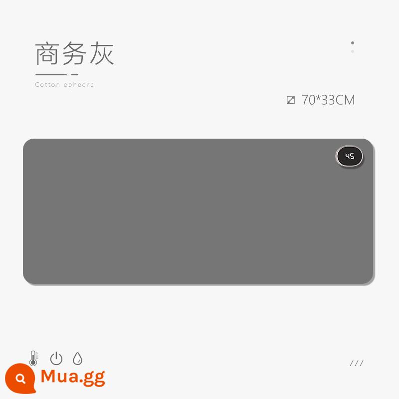 Cực Lớn Làm Nóng Miếng Lót Chuột Máy Tính Văn Phòng Sách Học Sinh Máy Tính Để Bàn Điện Tấm Sưởi Máy Trạm Tay Miếng Lót Viết Mùa Đông - Màn hình kỹ thuật số nhiệt độ không đổi thông minh màu xám dành cho doanh nghiệp [70*33]