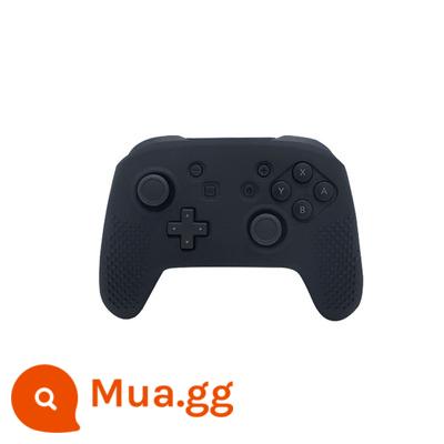 Miễn Phí Vận Chuyển Chính Hãng Nintendo Switch PRO Tay Cầm Bảo Vệ Tay NS Tay Cầm Silicone Chống Trượt Đai Các Hạt - Vỏ silicone PRO màu đen có nắp đậy đi kèm