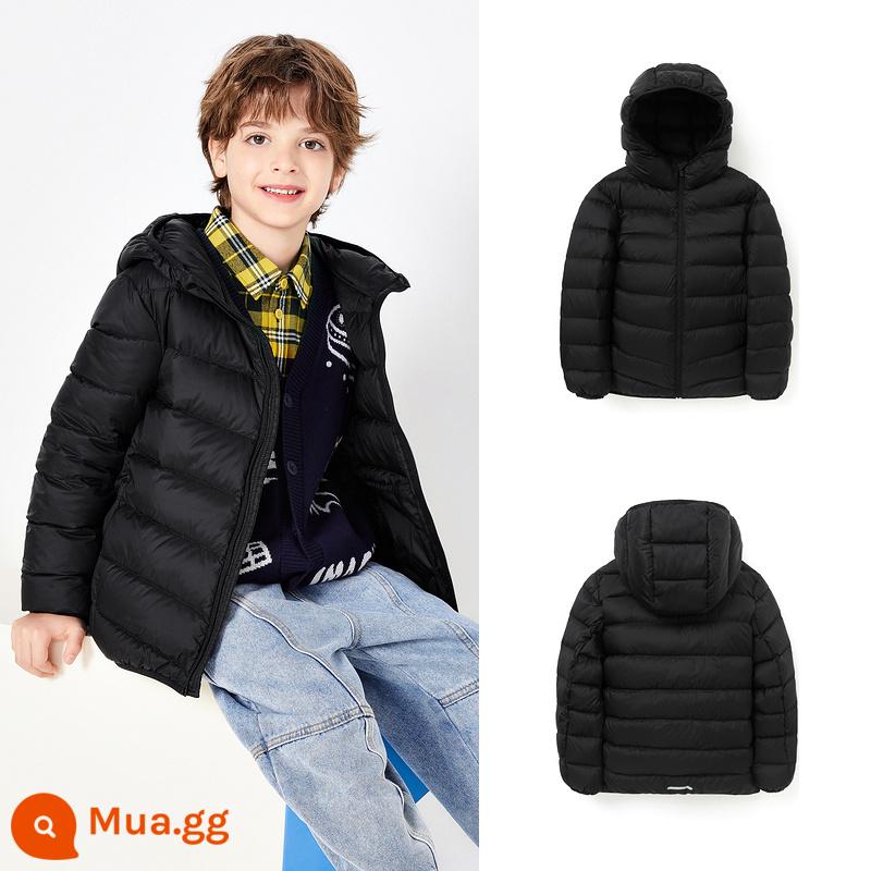 Áo khoác nhỏ của Balabala Children Down New Anumn and Winter Boys and Girl Jackets - đen 90001