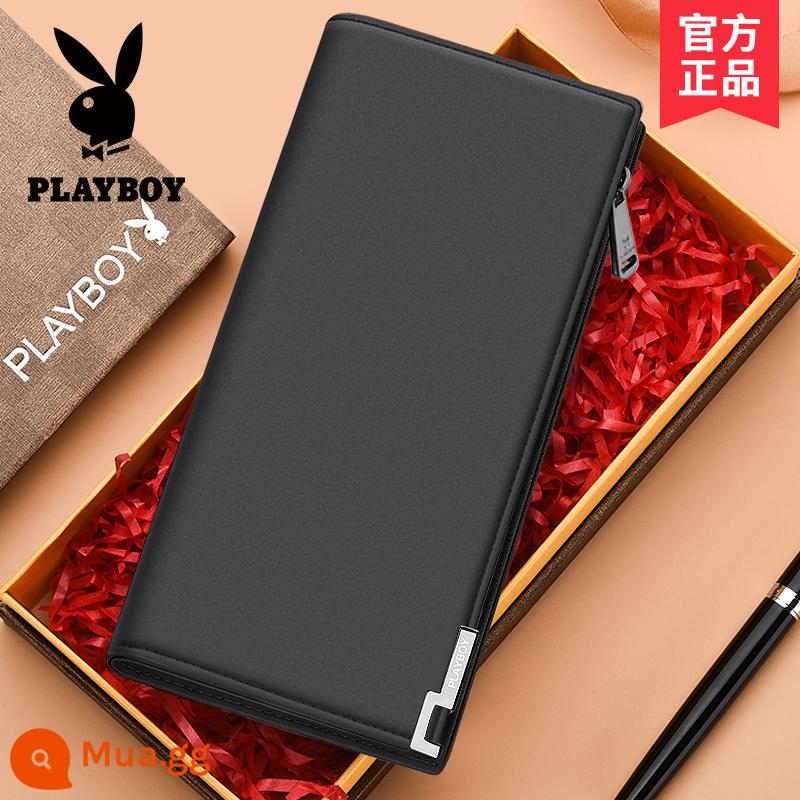 Túi Clutch Playboy Nam Ví Dài Bằng Lái Xe Tích Hợp Túi Đựng Thẻ Bố Túi Clutch Phong Cách Ví Clutch - Đen [Bộ sưu tập hộp quà]