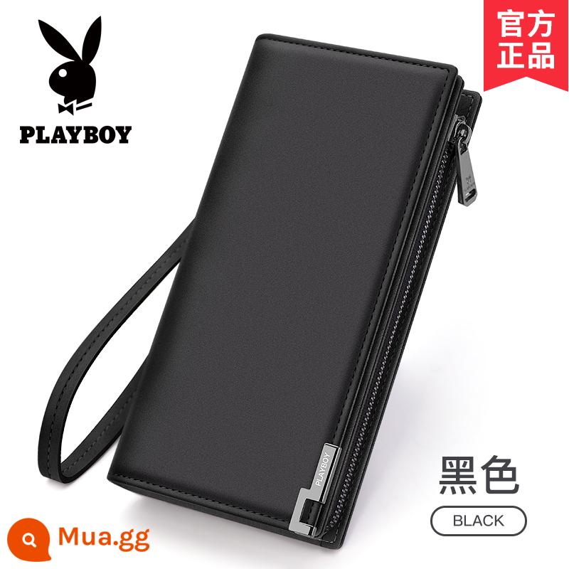 Túi Clutch Playboy Nam Ví Dài Bằng Lái Xe Tích Hợp Túi Đựng Thẻ Bố Túi Clutch Phong Cách Ví Clutch - đen