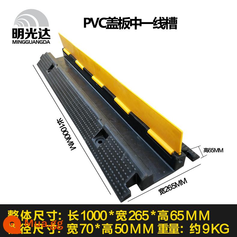 Dây đai giảm tốc dây cao su máng bảo vệ dây máng áp tấm PVC trong nhà và ngoài trời dây nối đất tấm dây bọc cao su máng - Đường giữa cao su bọc PVC