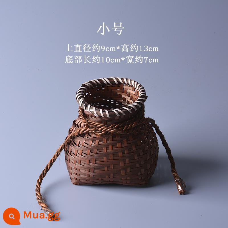 Giỏ tre handmade, giỏ cá nhỏ, giỏ tre nhỏ, giỏ tre, giỏ hái chè, giỏ đựng đồ, đạo cụ biểu diễn múa sân khấu - Kèn Trumpet (cổ điển)