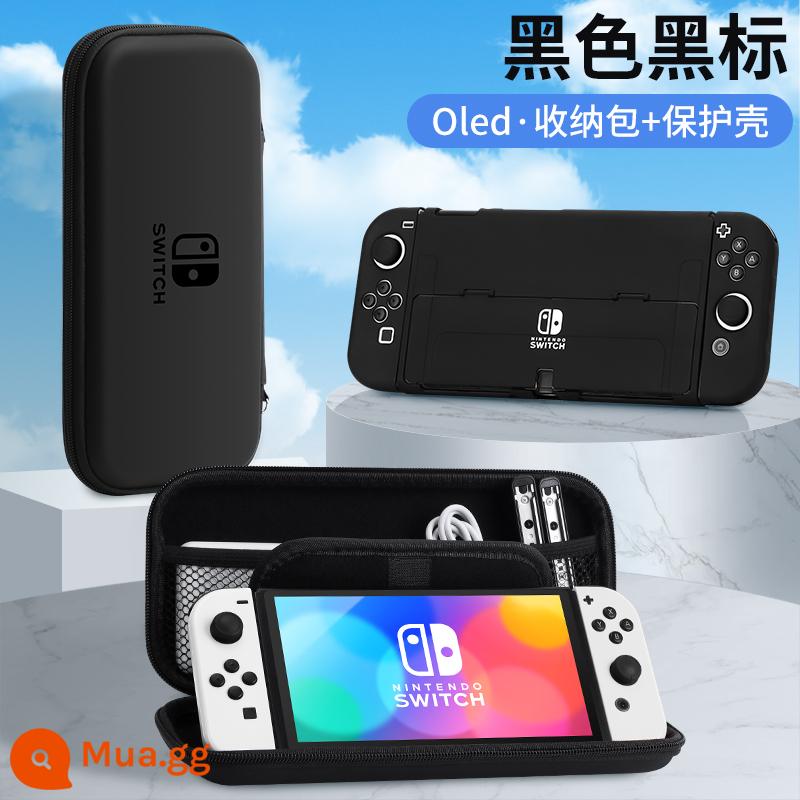 Túi lưu trữ Nintendo Switch có giá đỡ ns Vỏ bảo vệ dung lượng lớn Bảng điều khiển trò chơi switchol di động hộp vỏ cứng hộp oled hộp băng siwch vỏ tay cầm trọn bộ phụ kiện cầm tay - Hộp cứng đế Oled [nhãn đen đen + hộp bảo vệ tương tự] đi kèm phim + nắp