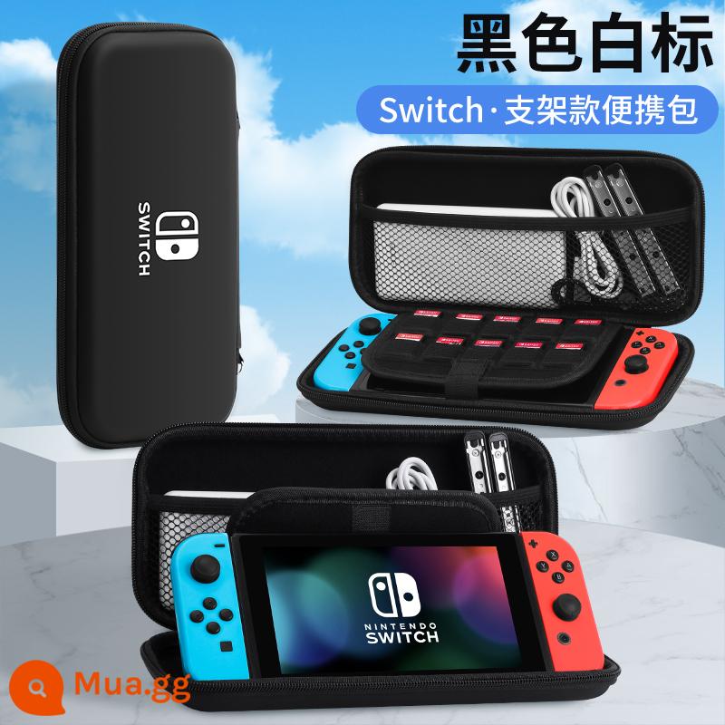 Túi lưu trữ Nintendo Switch có giá đỡ ns Vỏ bảo vệ dung lượng lớn Bảng điều khiển trò chơi switchol di động hộp vỏ cứng hộp oled hộp băng siwch vỏ tay cầm trọn bộ phụ kiện cầm tay - Hộp đựng cứng công tắc [nhãn trắng đen] đi kèm miếng dán + nắp