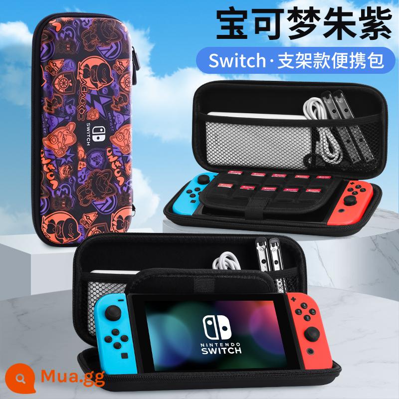 Túi lưu trữ Nintendo Switch có giá đỡ ns Vỏ bảo vệ dung lượng lớn Bảng điều khiển trò chơi switchol di động hộp vỏ cứng hộp oled hộp băng siwch vỏ tay cầm trọn bộ phụ kiện cầm tay - Hộp đựng cứng công tắc [Pokémon Vermillion] đi kèm miếng dán + nắp