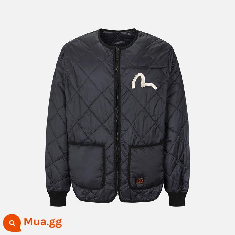 EVISU 2022 thu đông mới áo khoác nam chần bông áo khoác nam 2EAHTM2JK772LFNQ - đen