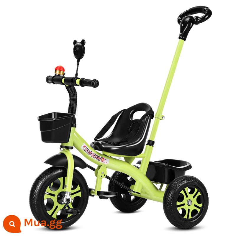 Xe ba bánh trẻ em Star Child 1-3-2-6 tuổi xe đẩy em bé cỡ lớn xe đạp trẻ em xe đẩy mẫu giáo - Bánh xe màu xanh cao cấp có tay đẩy