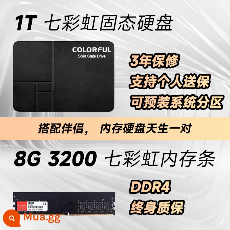 SL500 đầy màu sắc 1T/2T/4T/máy tính xách tay ổ cứng thể rắn 2,5 inch máy tính để bàn mở rộng SSD - 1T+Colorful 8G 3200 (cả hai đều tăng tốc)