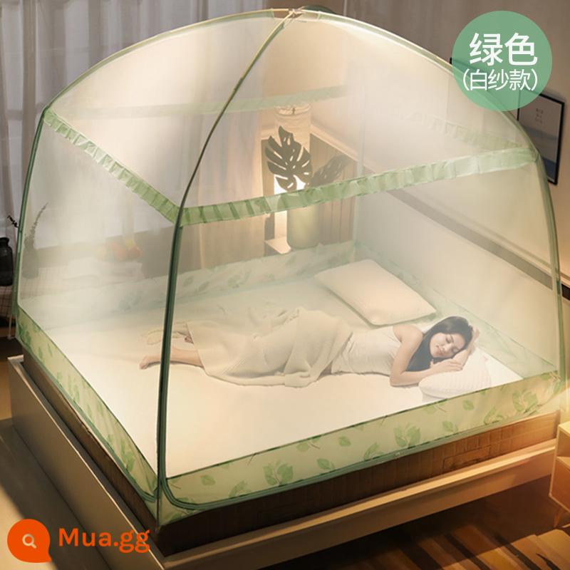 Màn chống muỗi yurt Mông Cổ phòng ngủ gia đình 2023 mới 1 mét 5 giường đầy đủ đáy tài khoản mô hình chống ngã cho trẻ em 2022 tấm phủ chống muỗi gr - Mẫu dệt kim màu xanh lá cây [không chứa formaldehyde·được mẹ khuyên dùng] toàn bộ đáy chống rơi