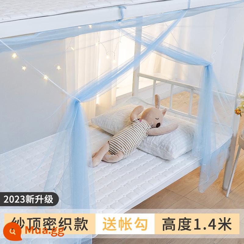 Kí túc xá mùng màn chống muỗi dành riêng cho sinh viên giường tầng trên và dưới 2022 new home giường đơn 1,2m kiểu cũ 2023 - Màu xanh ngây thơ [móc tài khoản loại nắp cửa] cao 1,4m