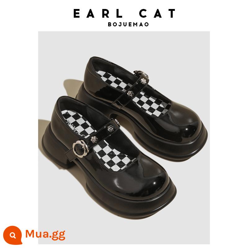 Giày da nhỏ Earl Cat Giày nữ Phúc lợi Chia tay Mẫu Giày Mary Jane Không trả lại hoặc trao đổi trừ khi có vấn đề nghiêm trọng về chất lượng - 6828-6 màu đen