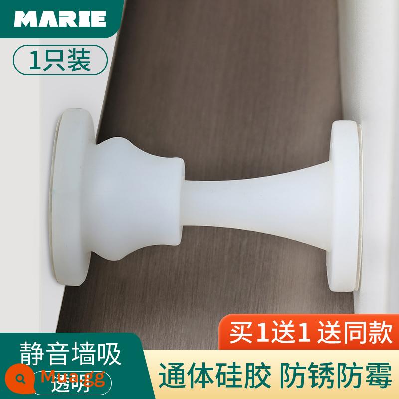 Cửa hút miễn phí đấm mới silicone chống va chạm chặn cửa cửa cảm ứng chặn cửa trang điểm cửa phòng cửa hút phía sau cửa hút cố định - Tấm hút tường 2 trong suốt