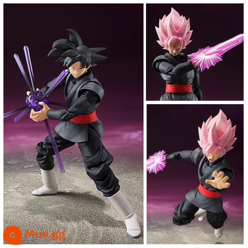 Trong nước shf Dragon Ball mô hình siêu di động Monkey King Vegeta Zamas Saiyan búp bê đồ chơi - Ngộ Không Đen (khắc hai đầu siêu đẹp 16cmc kèm nhiều phụ kiện