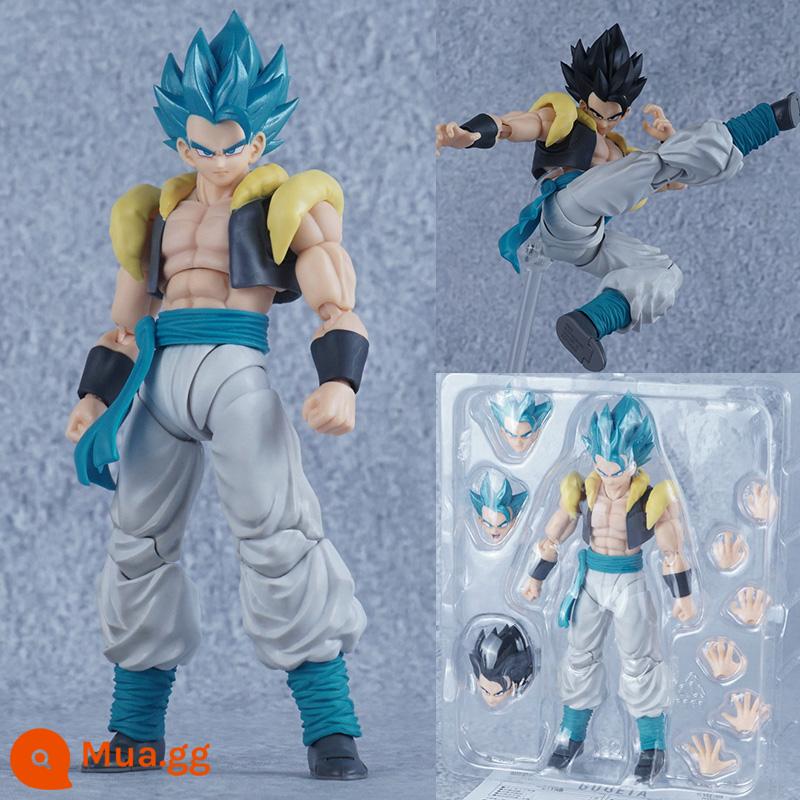 Trong nước shf Dragon Ball mô hình siêu di động Monkey King Vegeta Zamas Saiyan búp bê đồ chơi - Gogeta [Tác phẩm điêu khắc hai đầu có chân đế miễn phí]