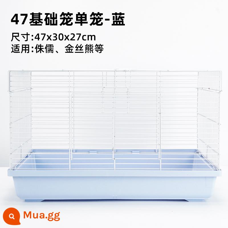 Lồng hamster gấu vàng chuyên dụng 60 villa lớn siêu rẻ 47 lồng cơ bản vật tư đầy đủ set nhỏ đầy đủ - Màu xanh lồng cơ bản