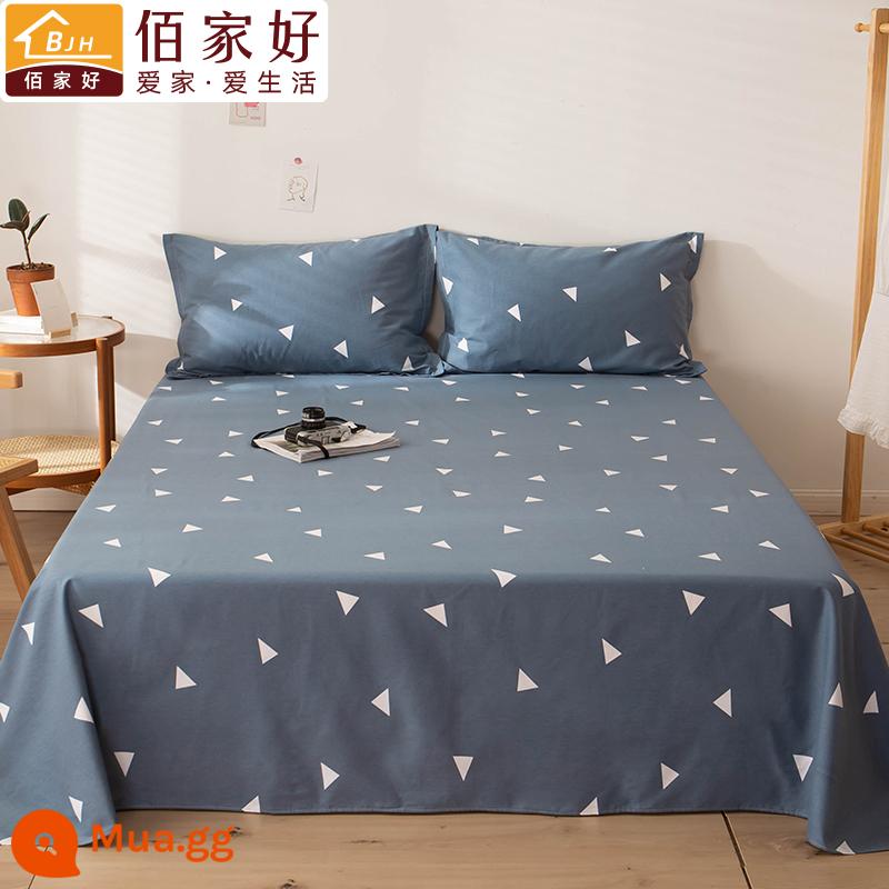 100 tấm cotton đơn mảnh đôi 1,5m tấm cotton lưới chăn màu đỏ vỏ gối đơn 2 bộ ba mảnh 1.2 đơn - Tổ yến tình yêu (vải dày)