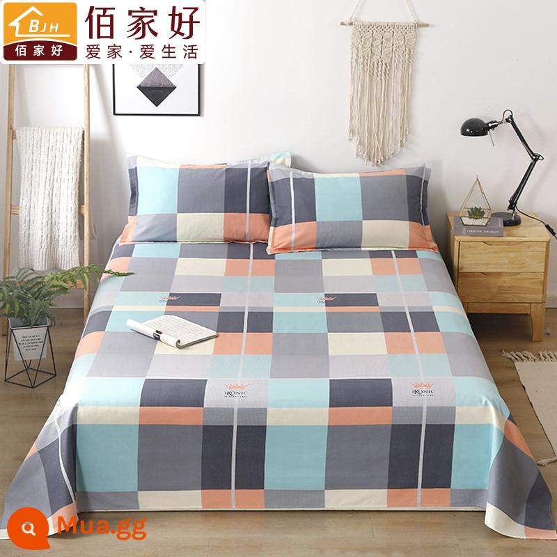 100 tấm cotton đơn mảnh đôi 1,5m tấm cotton lưới chăn màu đỏ vỏ gối đơn 2 bộ ba mảnh 1.2 đơn - Giấc Mơ Công Chúa (vải dày)