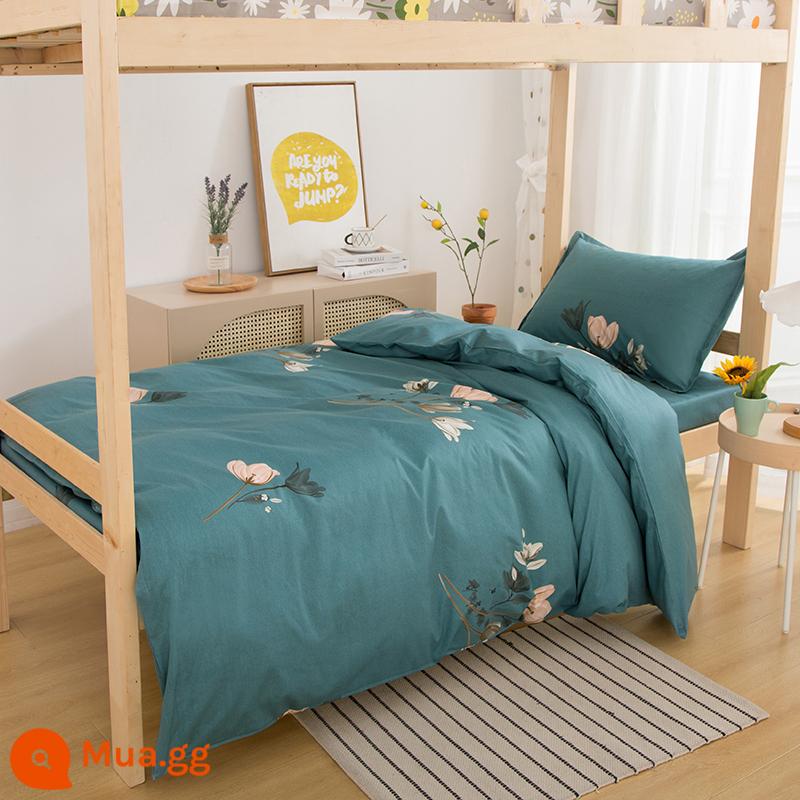 Ký túc xá giường đơn cotton nguyên chất 3 mảnh 100 ga trải giường cotton vỏ chăn 4 mảnh bộ ins gió chăn ga gối - phù thủy xứ Oz